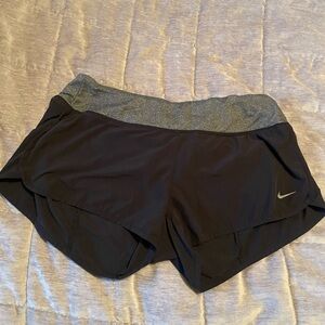 Nike dry fit black and grey shorts